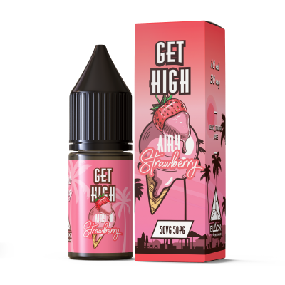 Жидкость Get High 10мл - Airy Strawberry на солевом никотине