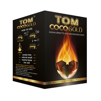 Вугілля для кальяну Tom Cococha Gold