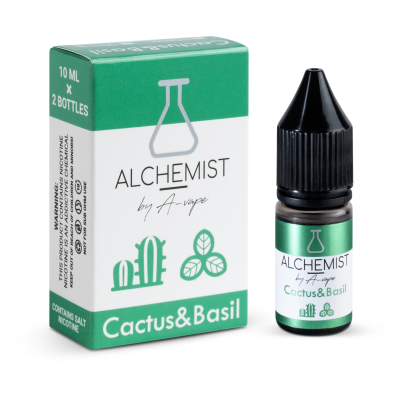 Жидкость Alchemist Salt 10мл - Cactus Basil на солевом никотине
