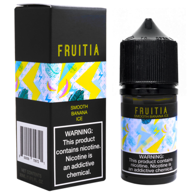 Жидкость Fruitia Salt 30мл - Smooth Banana Ice на солевом никотине