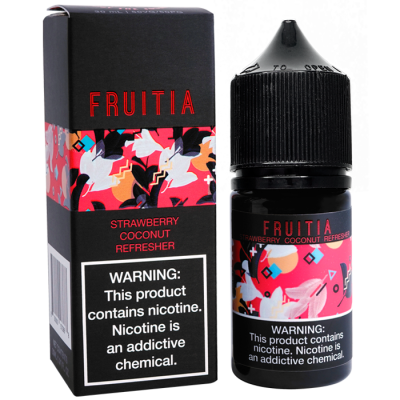 Жидкость Fruitia Salt 30мл - Strawberry Coconut Refresher на солевом никотине