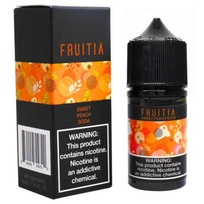 Жидкость Fruitia Salt 30мл - Sweet Peach Soda на солевом никотине