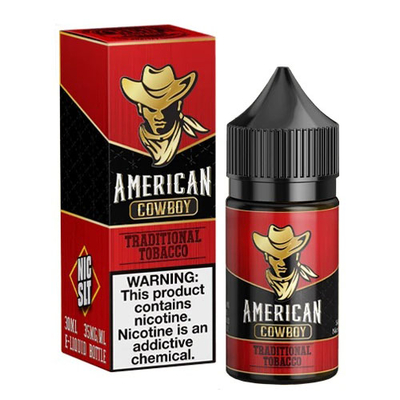 Жидкость American Cowboy Salt 30мл - Traditional Tobacco на солевом никотине