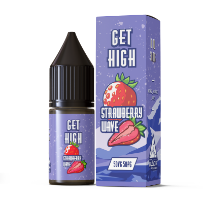 Жидкость Get High 10ml - Strawberry Wave на солевом никотине