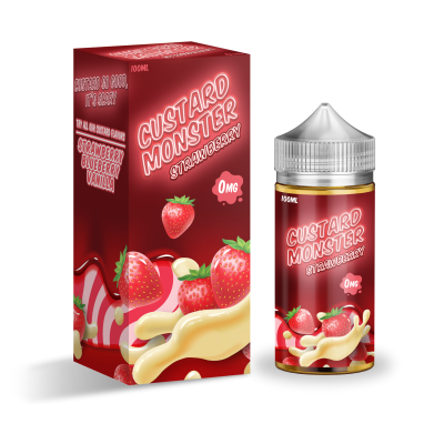 Премиум жидкость Custard Monster 100мл - Strawberry